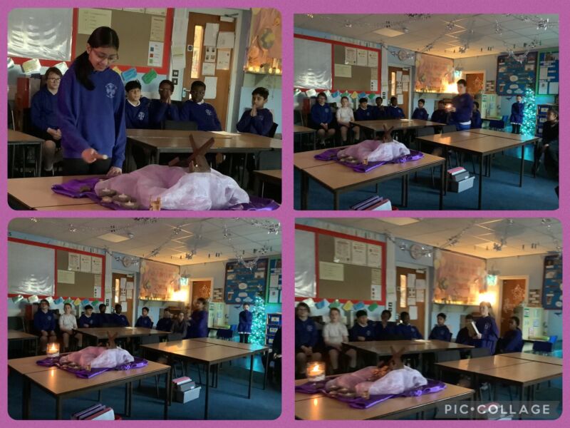 Image for the Tweet beginning: Y6 welcomed Mary and Joseph